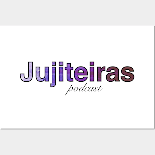 Jujiteiras Podcast artistic logo with white background Posters and Art